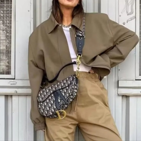 Commense Olive Green Bomber Jacket XS Streetwear Casual Spring Layer - Picture 13 of 14